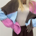 cardigan corto senza bottoni colourfull